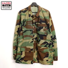 90s USA製 vintage U.S.ARMY  ウッドランドカモ BDU リップストップ ミリタリージャケット メンズ XLサイズ相当 ビッグサイズ オーバーサイズ
