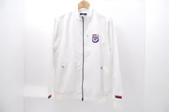 中古 メンズ キャロウェイ Callaway フルジップアウター L 白 長袖 ウィンド素材 2WAY 総柄