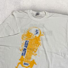 US古着 GILDAN ギルダン Football アメフト Yellow Jackets Lane Ready Mix Tシャツ XL ホワイト