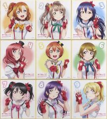 [중고] 종이 제품(캐릭터) 집합 신작 μ's 미니 색종이 9장 세트 [러브라이브! 9th Anniversary Blu-ray BOX] 법인 공통 특전