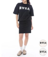 【ムラスポ公式】新品 RVCA ルーカ ワンピース レディース Tシャツワンピ PATCHED RVCA SS DRESS BF043-390