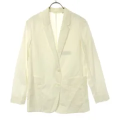 ユニクロ アンド ルメール テーラードジャケット S ホワイト UNIQLO AND LEMAIRE レディース
