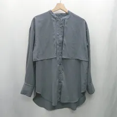 ◇ ⊇ ITEMS URBAN RESEARCH レイヤード 長袖 ブラウス サイズF グレー レディース E  【1502060037839】