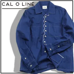 【新品】 CAL O LINE ／ キャルオーライン　デニム シャツ 日本製 シャンブレー 長袖シャツ ウォッシュ加工 オープンカラー ボックスシルエット ギャバシャツ ｜ オールシーズンのサムネイル