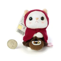 【新着商品】choo choo cat チューチューキャット ぬいぐるみマスコット Design) 赤ずきん 猫 内藤デザイン研究所(Naitou 高さ9cm 赤ずきん
