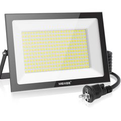 【新着商品】工事用ライト ledライト 屋内 高輝度 屋外用 昼光色 野外 IP66 エクステリア 超薄型 防水 6500K 看板灯 20000LM 集魚灯 ガレージ 作業灯 倉庫 投光器 駐車場 LED 建設現場 200W ワークライト MEIKEE PSE