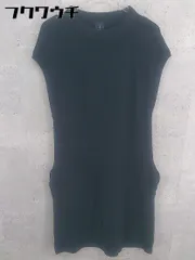 ◇ 4 ADAM ET ROPE' アダムエロペ ニット ノースリーブ 膝丈 ワンピース サイズ38 ネイビー レディース 【中古】 【1002798522657】