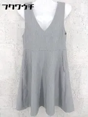 ◇ Ray Cassin レイカズン サイドジップ ノースリーブ 膝丈 ワンピース サイズF グレー レディース 【中古】 【1002801039479】のサムネイル