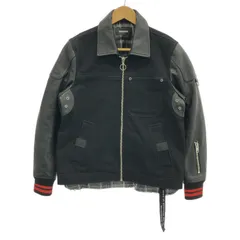 DIESEL ディーゼルワッペンウールスタジャン レザージャケット ブラック 楽天市場】ディーゼル（種類（コート・ジャケット）スタジャン