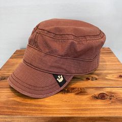GOORIN BROS. グーリンブラザーズ ショートブリム 短ツバ ワークキャップ リップストップ 茶色 ブラウン Mサイズ