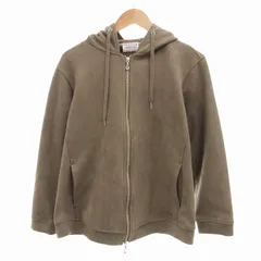 ニコルクラブフォーメン NICOLE CLUB FOR MEN スウェード調ジップアップパーカー ブルゾン 2464-9902 46 ベージュ /VU△ 0307のサムネイル