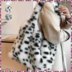 トートバッグ レディース ファーバッグ ハンドバッグ 手提げかばん 動物柄 A4 軽量 カジュアルバッグ 大人女子 おしゃれ 通勤通学 オルチャン ストリート 肩掛けカバン 大容量かばん 韓国ファッション鞄