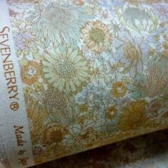 3m ポプリ花柄スケア  sevenberry/  ナッツウッド　配送はクリックポスト185円　ベージュ