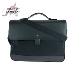 美品◎ モンブラン A4可 ビジネスバッグ ブリーフケース ナイロン レザー 黒 モンブラン A4可 ビジネス ブリーフケース ナイロン レザー 黒