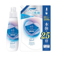 ファーファ 洗濯用 液体 洗剤 ファイン フレグランス レイヤリング ウォッシュ クラッシー ソープ の香り 本体 (600g) + 詰替 (1500g) 1個 セット
