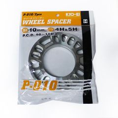 ホイールスペーサー 10mm 2枚入り 4穴＆5穴 PCD98 100 114.3 に対応 ★トヨタ マツダ 三菱 日産 スバル スズキ