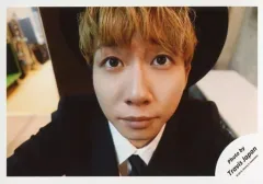 【中古】生写真(ジャニーズ) Travis Japan/中村海人/横型・バストアップ・衣装黒・白・帽子・口閉じ・目線上/「Ｊohnnys’ ISLAND セルフィー」/公式生写真(アイランドストア限定)