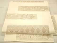 お仕立て上がり夏名古屋帯 新品未使用品 正絹 西陣織 No.421 - メルカリ