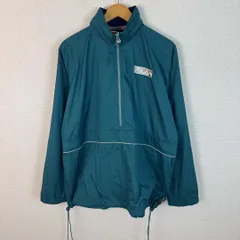 FILA フィラ 90s ヴィンテージ アノラックパーカー ハーフジップ グリーン Mサイズ メンズ 古着 スポーツMIX