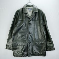 NAUTICA ノーティカ レザー カーコート ブラック   44
