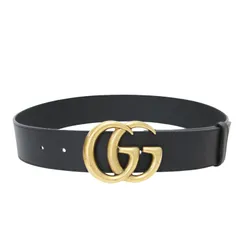 美品】GUCCI グッチ ベルト ブラック ゴールド 70/28 | ダブルG