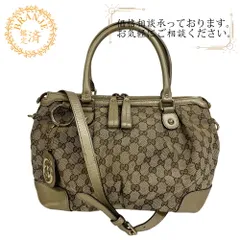 GUCCIグッチ 247902 スーキー 2WAY GGキャンバス ハンドバッグ バッグ カバン ブランド ベージュ レディース