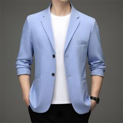 テーラードジャケット メンズ カジュアルジャケット ビジネススーツ アウター コート ブレザー 秋ジャケット 無地 紳士服 結婚式のサムネイル
