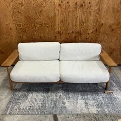 $【値下げ交渉可能】IDEEイデー DIMANCHE SOFA ディモンシュ ソファ ベージュ 3人掛け 直接引き取り歓迎！横浜市保土ヶ谷区