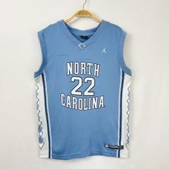 【フォロワー様クーポン配布中！】NIKE JORDAN ナイキ ジョーダン  NCAA JORDAN NORTH CAROLINA ノースカロライナ大学 ゲームシャツ ユニフォーム マイケルジョーダン バスケットボール L ブルー 輸入古着 メンズ 【S55】