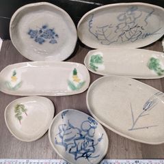 お買得☆和食器セット 陶器 徳利 小鉢 角皿 等 ☆鼠志野焼☆ 合計16枚