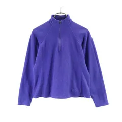 パタゴニア アウトドア ハーフジップ フリース M ブルー系 patagonia 長袖 ロゴ レディース 【中古】  【231020】