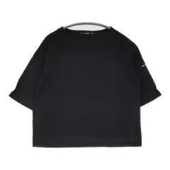 SAINT JAMES 五分袖 サイズXS 無地 Ｔシャツ カットソー ブラック レディース セントジェームス【中古】5-0708S♪