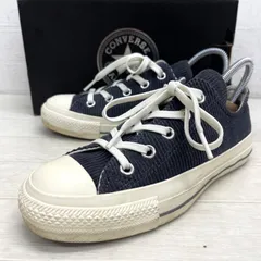 181◎ converse ハイカット スニーカー コーデュロイ ネイビー レディース23.0
