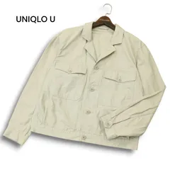 23SS★ UNIQLO U ユニクロ ユー ルメール 通年★ コットン キャンバス ショート ジャケット オーバーサイズ Sz.L メンズ