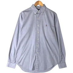 古着 ラルフローレン Ralph Lauren CLASSIC FIT クラシックフィット 長袖 ボタンダウンシャツ メンズM相当/eaa579398