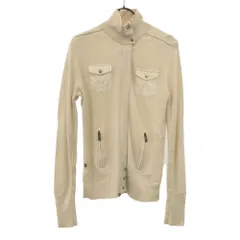 ビクトリノックス シルクブレンド 長袖 ニットジャケット XS ホワイト系 Victorinox レディース