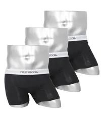新品 未使用 フルーツオブザルーム FRUIT OF THE LOOM 下着 ボクサーパンツ メンズ 【3枚セット】FTL_無地3P OUTLET SALE_F【513251】 ブラックセットのサムネイル