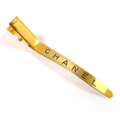 シャネル その他アクセサリー ヘアクリップ ロゴ  ゴールド
