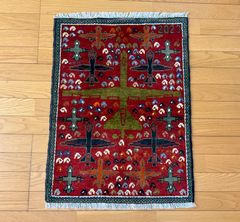ウォーラグ アフガンラグwar rug手織り 61cm X 84cm - メルカリ