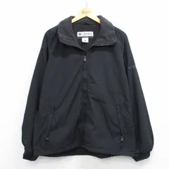 XL/古着 コロンビア 長袖 ナイロン ジャケット メンズ 00s 大きいサイズ 黒 ブラック 内側フリース 25oct01 中古 アウター