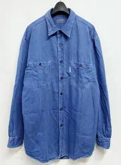 ★希少 Lサイズ★ BLUE BLUE デニムシャツ インディゴ キルティング Levi's - リーバイス 長袖デニムシャツ L インディゴブルー 秋冬