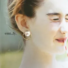 小ぶり♡コットンパールとフープの可愛いピアス✳︎おすすめ✳︎