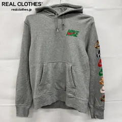 NIKE×atmos/ナイキ×アトモス エアフォースワン 袖/バックプリントパーカー AJ8321-063/L