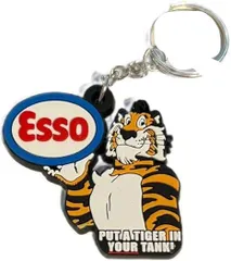 エッソ タイガー キーホルダー Esso Tiger Key Holder ガソリン