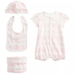 【新品】ラルフローレン チェックベビー４点セット