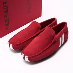 【新品未使用】TOD'S トッズ フェラーリ★ スエード　ローファー モカシン TOD'S - トッズ TOD'S for Ferrari ローファー モカシン ドライビング