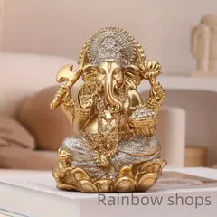 No,573 ネフライトガネーシャ✾ガネーシャ彫刻✾ガネーシャインテリア置物