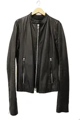 EKAM エカム　ラムレザージャケット　ジッパー　ブラウン　Mサイズ EKAM エカム ラムレザージャケット ジッパー ブラウン Mサイズ