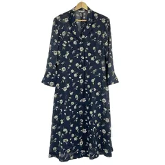 極美品！大きいサイズ！アクアスキュータム　ストレッチワンピース 10 XL 総柄 極美品！大きいサイズ！アクアスキュータム ストレッチ