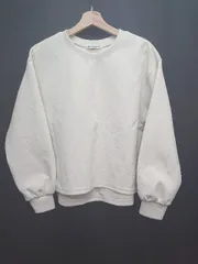 ◇ ⊇ ビューティアンドユース 長袖 ダンボール ボリュームスリーブ プルオーバー アイボリー系 レディース E  【1507010008259】